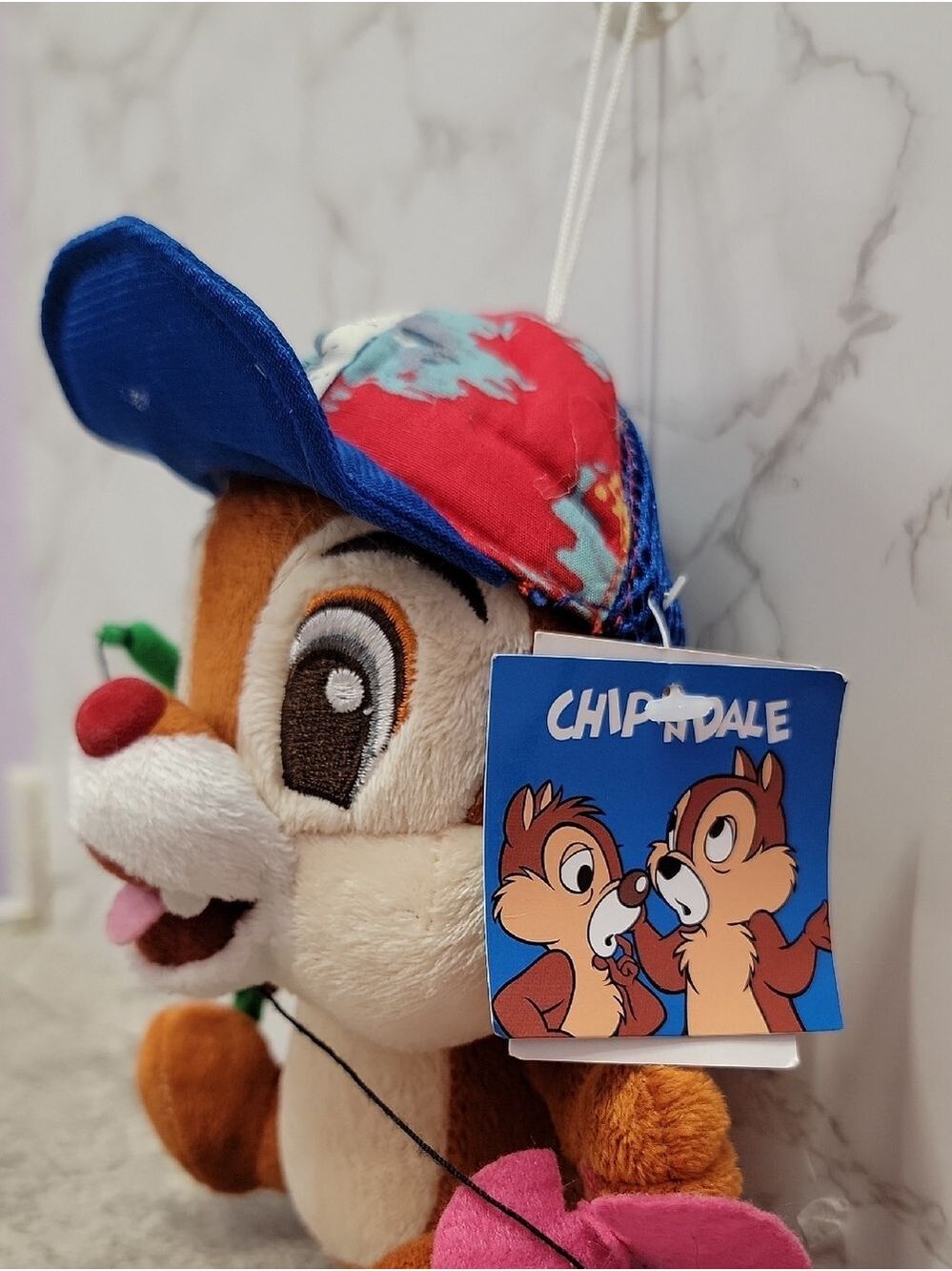 Vintage Hong Kong Disney Chip 'n' Dale Fishing for Lobster Dale hanging plush - Picture 3 of 10